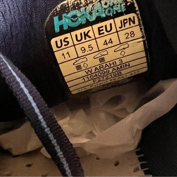 Hoka One One Arahi 3 Road Running Comfort Sneaker Shoe Allure Mood Indigo Blue - Picture 12 of 16